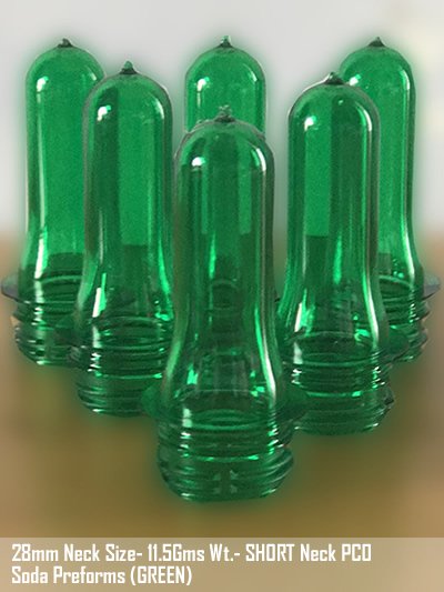 Short Neck PCO Soda Preforms Green Soda Preforms manufacturers