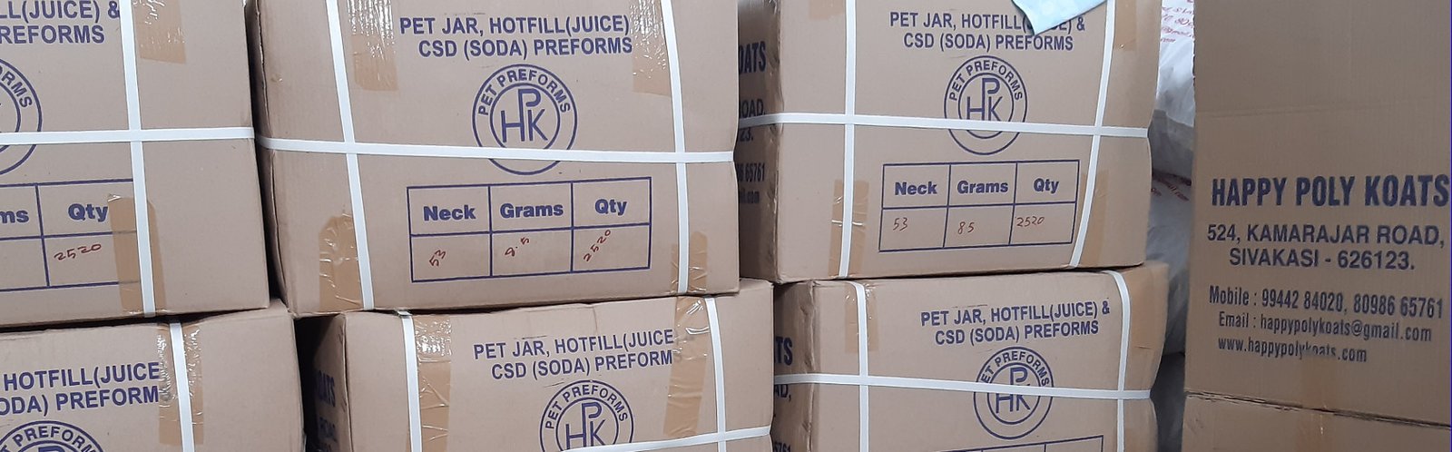 Pet Jar Preform Packing